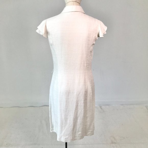 Antonio Melani 6 Metallic Button Down Dress White - Picture 10 of 15